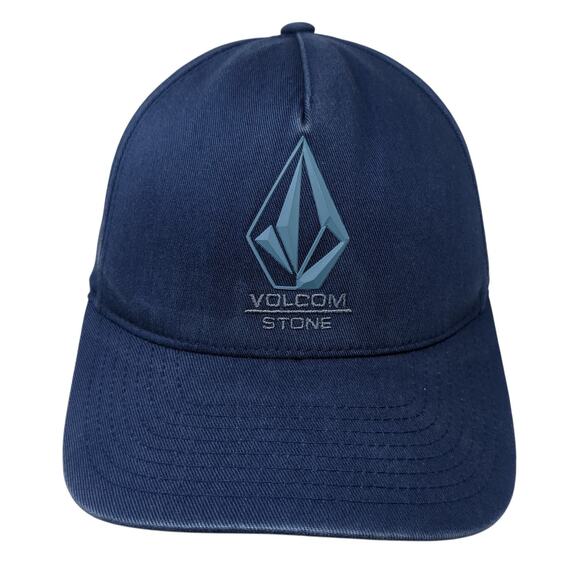 Volcom Stone Fitted Hat Blue XL Embroidered Logo Flexfit Solid Outdoor - Picture 1 of 9